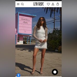 12th tribe - Size: M - low back silver dress